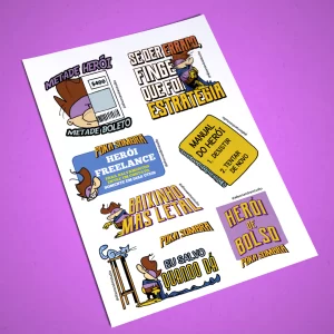 Cartela de adesivos - Poka Sombra