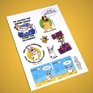 Cartela de Adesivos - Alfredo